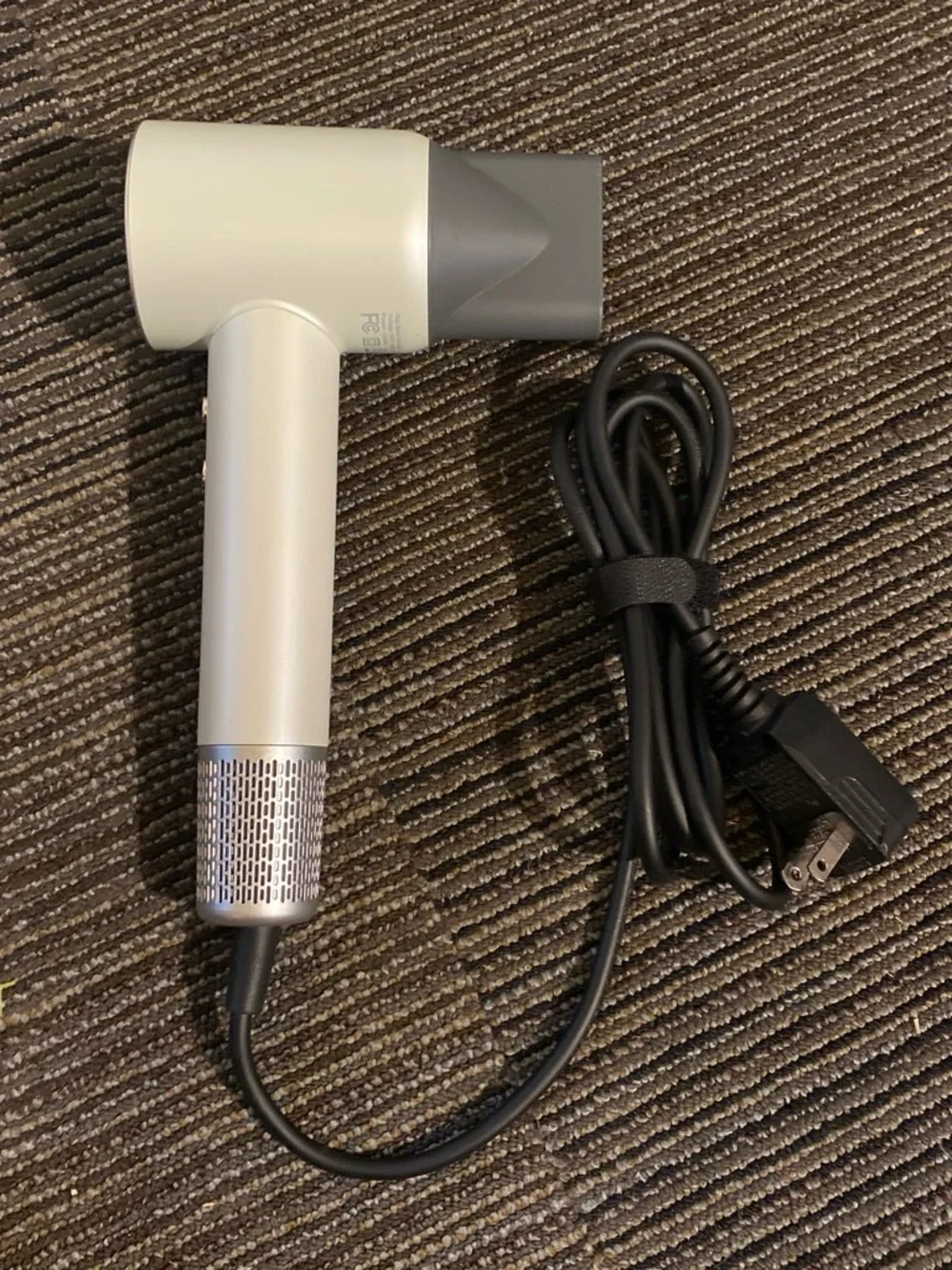 Compact White & Gray Hair Dryer - Premium Lightweight Design